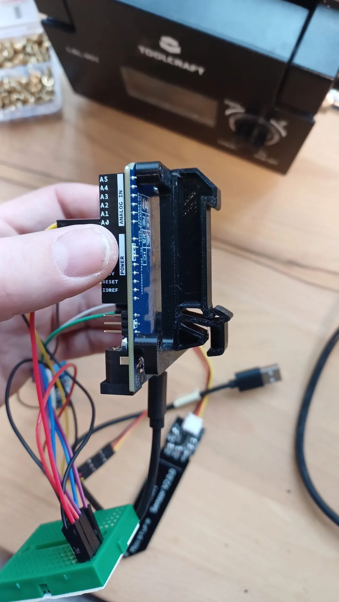 Arduino mit 3D-gedrucktem Halter